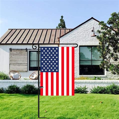 house flag metal stand|freestanding flag holder for house.